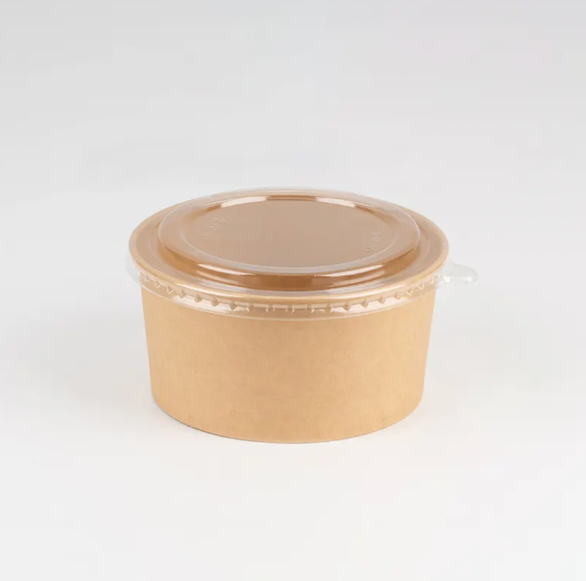 Salad or Soup Paper Bowl with Transparent PET Lid