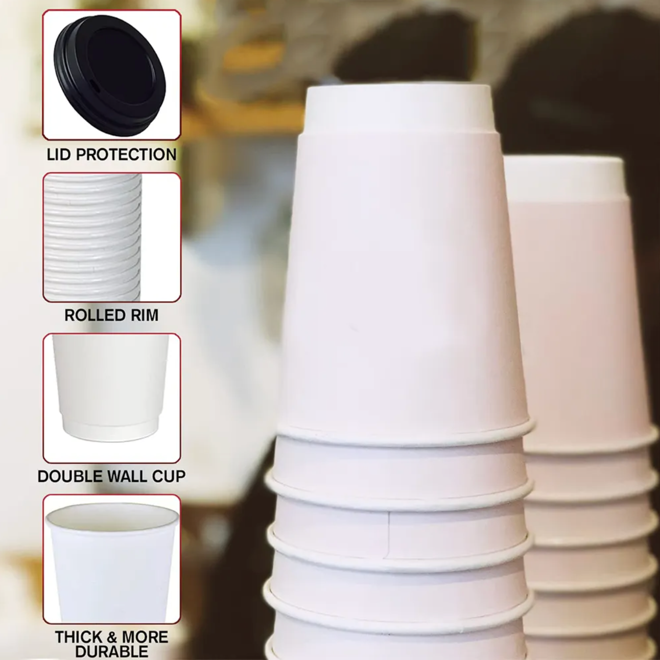 White Double Wall Paper Cup