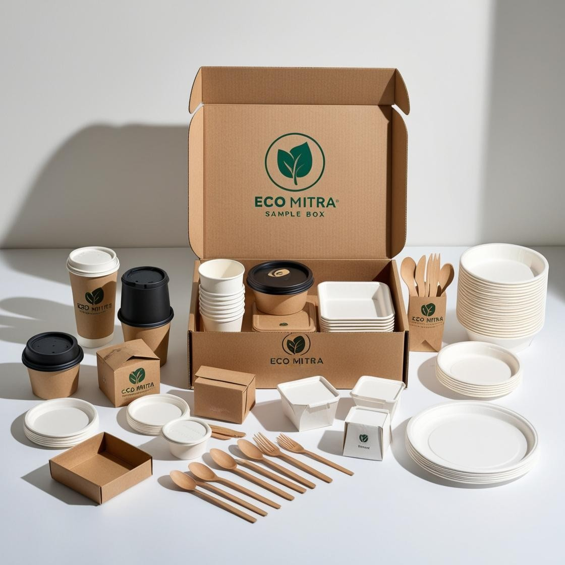 Eco Mitra's Sample Box of All Packaging Products