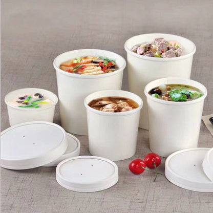 Paper Food Containers - White