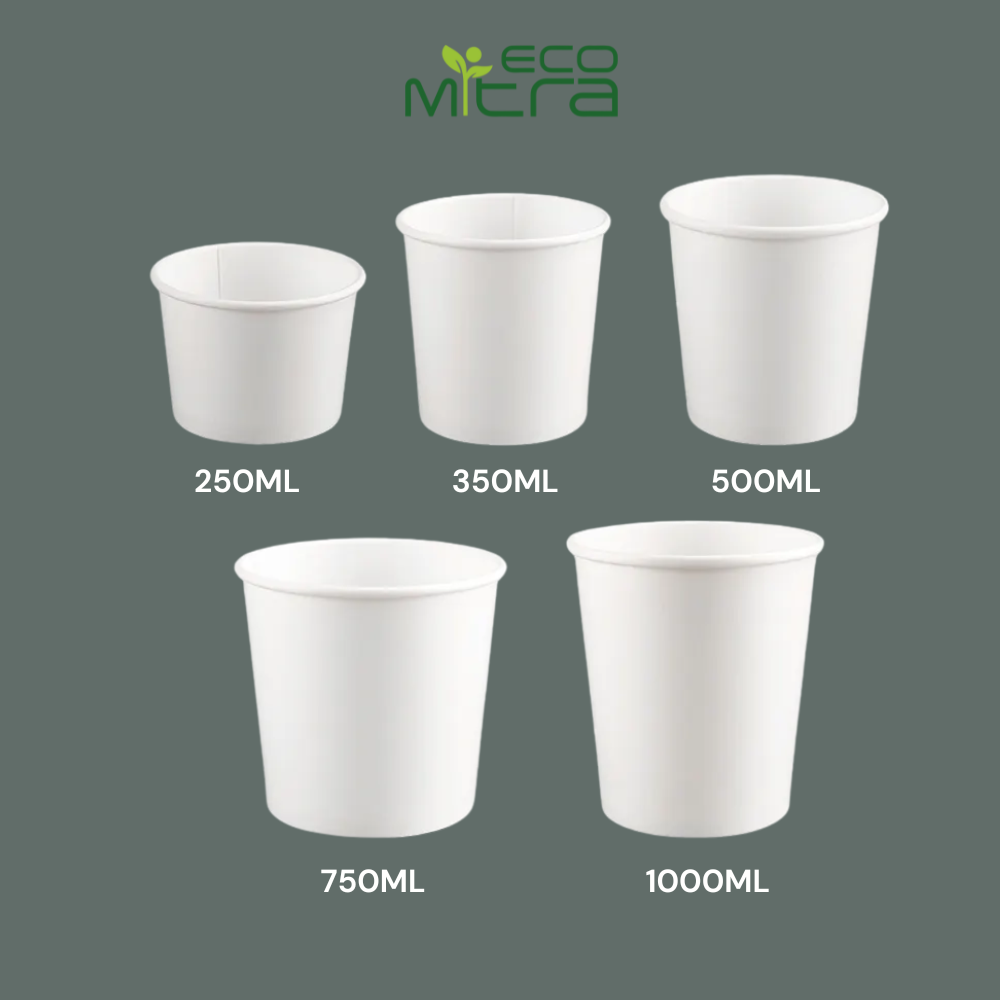 Paper Food Containers - White