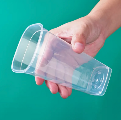 PP Reusable Square Sipper Cups