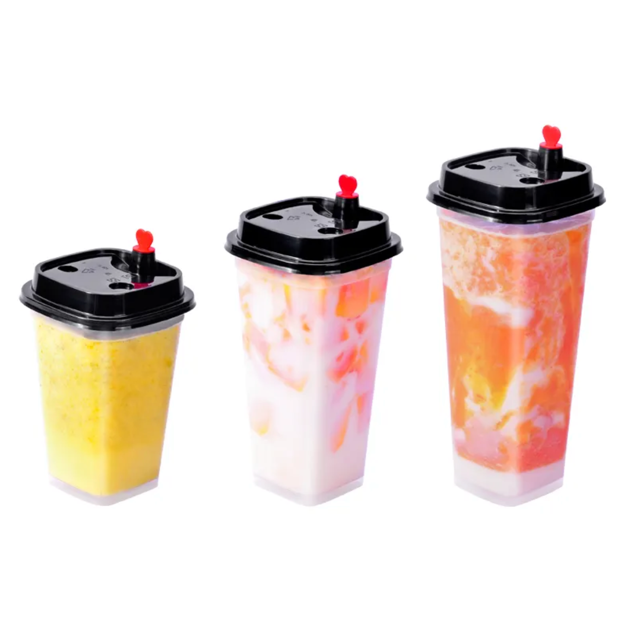PP Reusable Square Sipper Cups