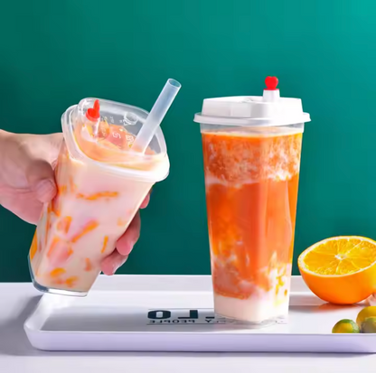 PP Reusable Square Sipper Cups